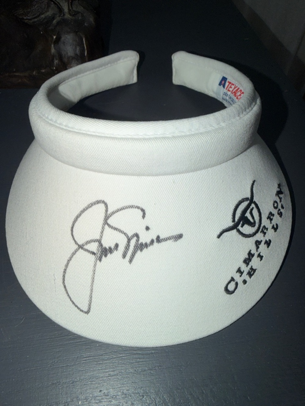 Texace Rare & Unique Cimarron Hills Visor with Jack Nicklaus Signature.